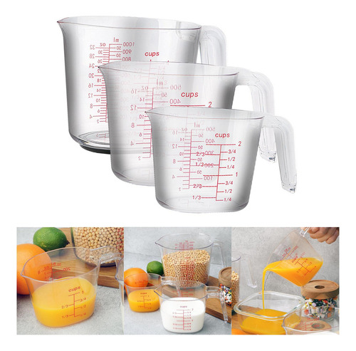 Juego De Tazas Medidoras Con Báscula Y Mango, Jarra