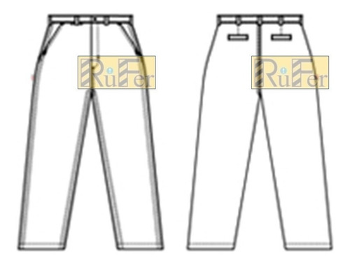 Imagen 3 de 10 de Pantalón De Trabajo Ombú Clásico Col. Vs. 62al70