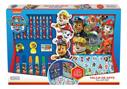 Valija De Arte De Paw Patrol Patrulla Canina Shp Tunishop