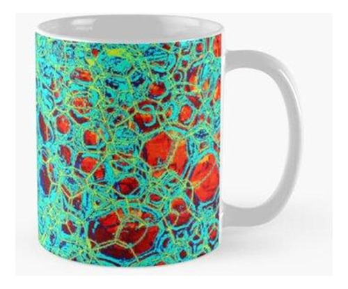 Taza Melissabubbles - Fractal Abstracto De Burbujas En Rojo 