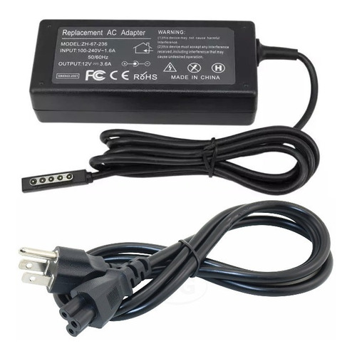 Cargador Compatible Microsoft Surface Pro 1 Y Pro 2 12v 3.6a