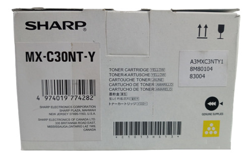 Toner Sharp Mx-c30nt-y Yellow