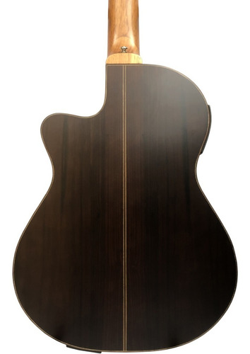 Guitarra Electroacustica La Alpujarra 300kec Negra Mate