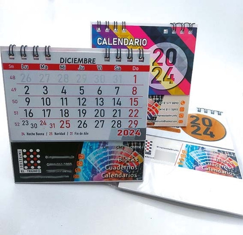 Calendarios De Escritorio (10 Und) / Personalizados