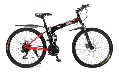Bicicleta 26 Gotek Negro/rojo Gotmot0001 Color Negro