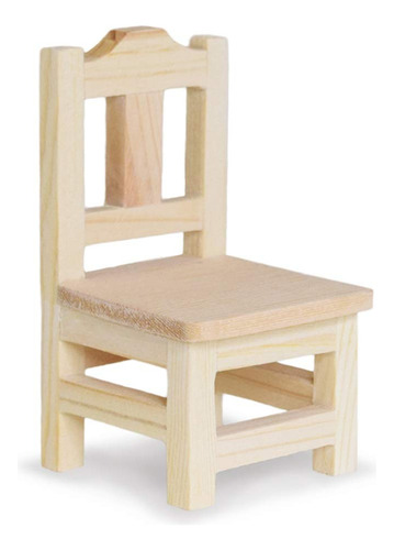 Multicraft Silla Comedor Miniatura Madera Para Casa Muñeca 