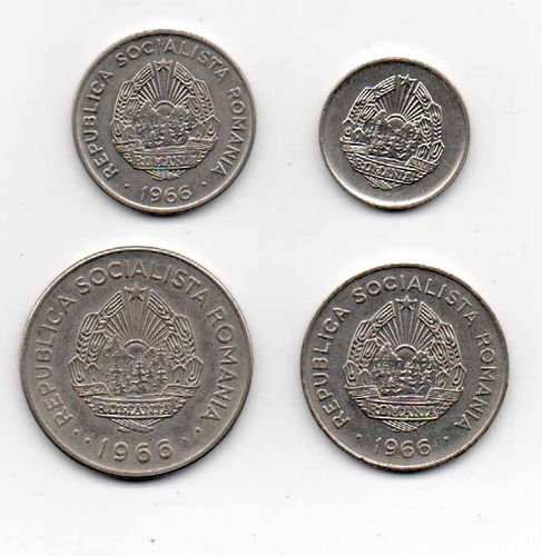 Romania Set De 4 Monedas  