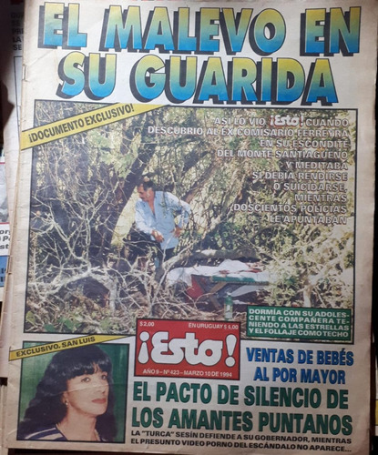 Revista Esto 1994 Policiales Malevo Ferreyra Esther Sesín