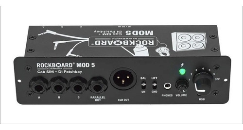 Patchbay Módulo C/ Cab Sim Di Para Pedalboard 5 - Rockboard