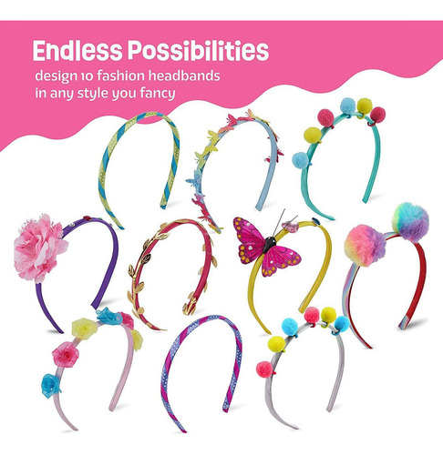 Kit Para Hacer Diademas Para Niñas Kit De Diademas Juego De