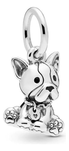 Dije Charm Pandora Bulldog Frances Perro Mascota Plata S925