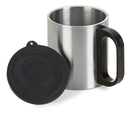 20 Unidades Caneca De Inox Com Tampa De Plástico,  180 Ml