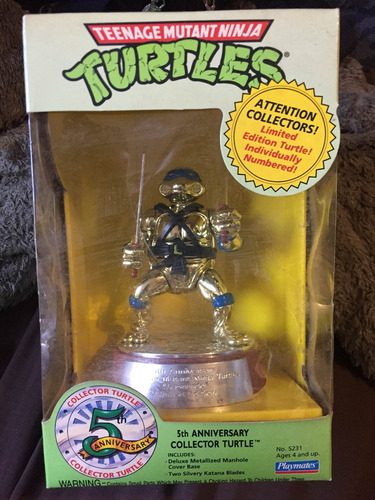5th Anniversary Playmates Leonardo Tmnt Tortugas Ninja (Usado)