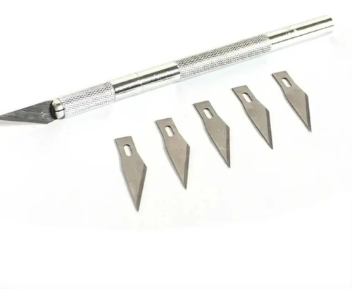 Exacto De Puntas Intercambiables Aluminio Y 5 Repuestos