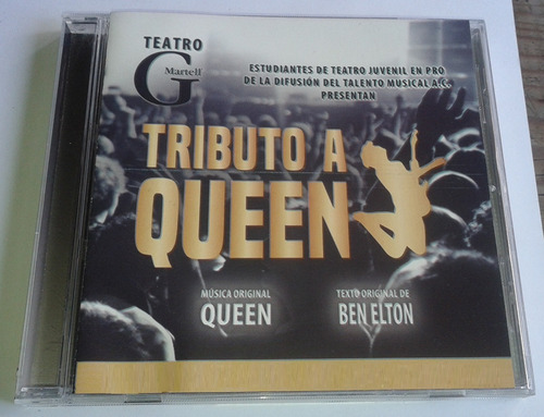 Teatro G Martell Tributo A Queen  El Musical Cd Made Mexico