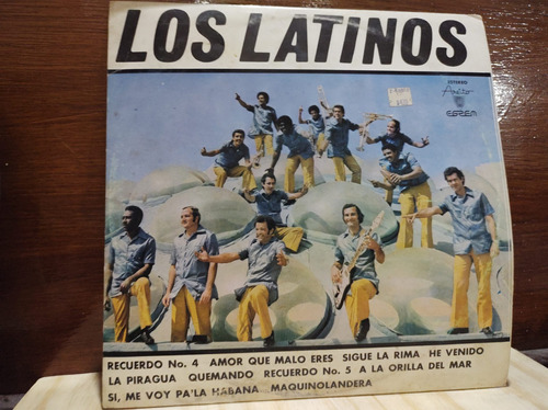 Los Latinos Recuerdo No.4 Vinilo Lp Acetato Vinyl Imp Cuba