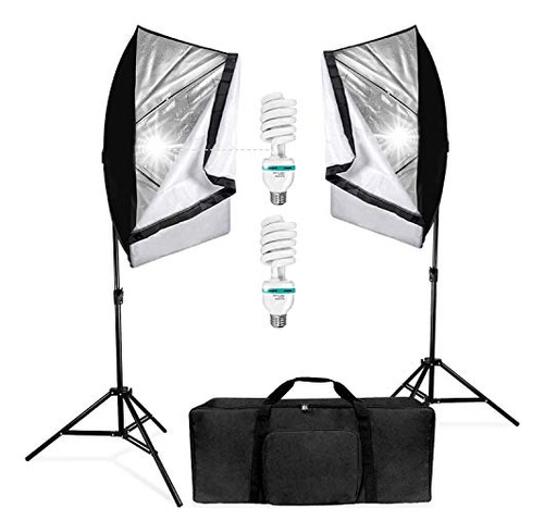 Kit De Iluminación Softbox 700w Limostudio, 2 Unidades,