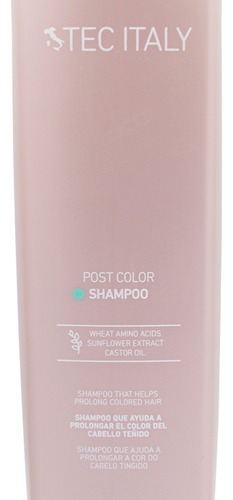 Tec Italy Post Color Shampoo Protector Color Teñido 300ml 3c