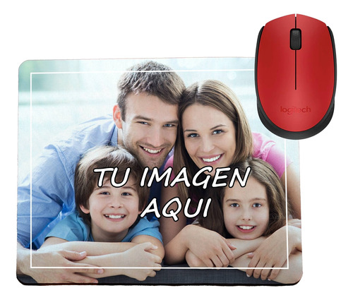 Mouse Pad Personalizado Foto Diseño Logo Imagen 18x22cm