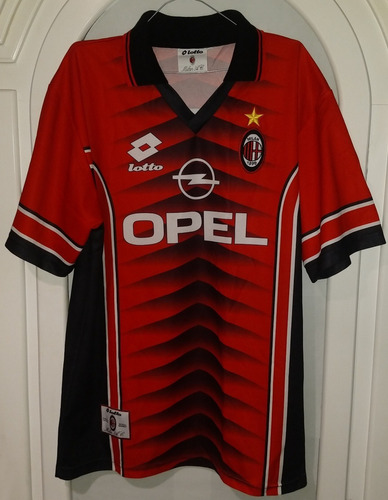 Jersey Ac Milan Local Lotto Año 1997 Talla 2xl