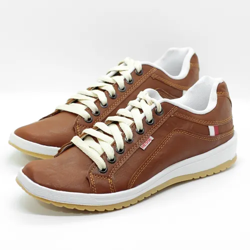 Zapatillas De Hombre Urbanas Con Cordones Moda Marron Mauro