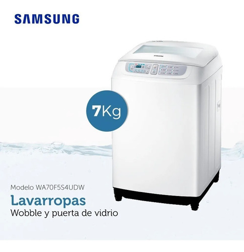 Lavarropas Samsung Carga Superior Blanco 7 Kg 9p 700 Rpm
