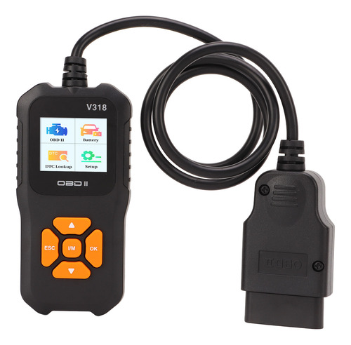 Scanner V318 Obd2, Tela Colorida De 1,8 Polegadas, Falha De