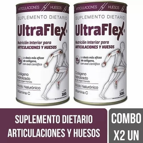 Ultraflex Colageno Hidrolizado Huesos Y Articulacion X 2 Un