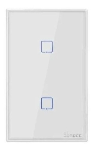 Interruptor Wi-fi Automação 2 Canais + Rf433 Sonoff T2us2c-t