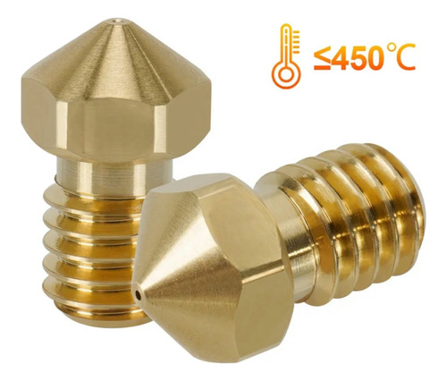 Boquilla Nozzle E3d , Filamento 1.75mm, Impresora 3d, Latón