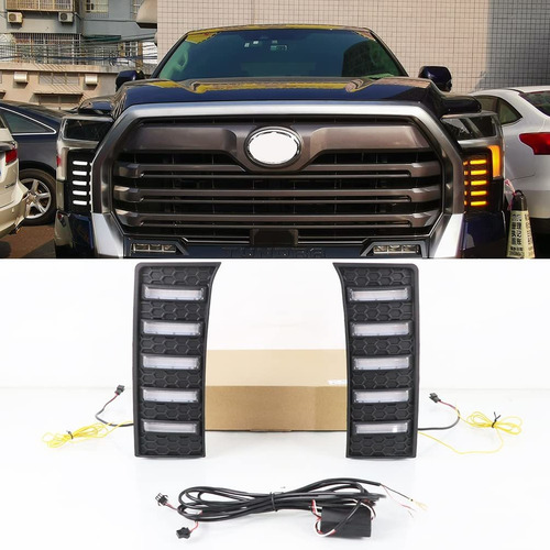 Ara Toyota Tundra Blanco Ambar Drl Secuencial Switchback Luz