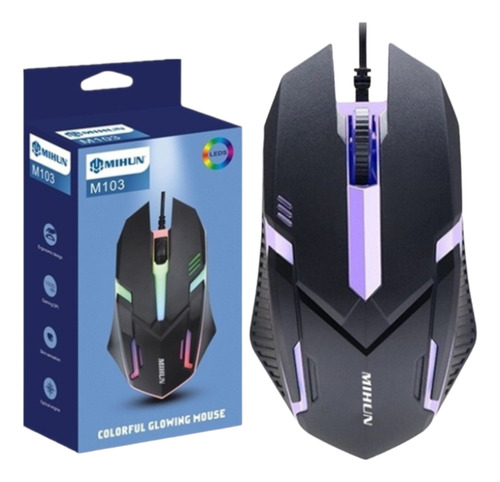 Mouse Ratón Mihun Usb M103 Leds