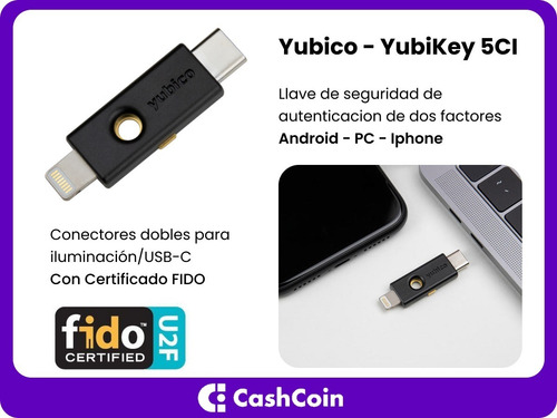 Imagen 5 de 10 de Yubikey Security Key C Nfc - Yubico Fido Y Fido2 Usb-c