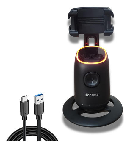 Suporte Celular 360° Giratório Reconhecimento Facial Tiktok Para Vídeo E Selfies Estabilizado Gimbal Tripé Inteligência Artificial Smartphone E Câmeras