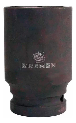Soquete Impacto Encaixe 1 Pol X 23 Mm Longo 9959 Bremen Cor Prateado