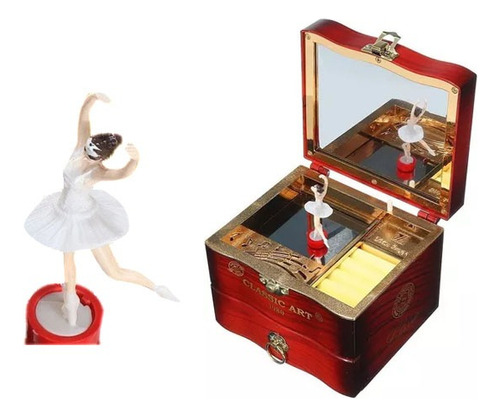 Caja Musical Para Guardar Joyas Diseño De Bailarina