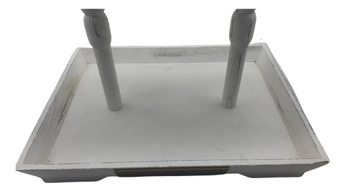 Bandeja Decorativa 2 Niveles Ideal Para Tu Hogar Ak2tt03 Color Blanco