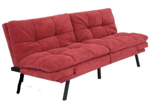 Imagen 3 de 6 de Sofá Cama Verde Y Rojo De 2 Plazas Envío A Provincia