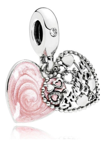 Dije Charm Pandora Amor Hace A Una Familia Rosa Original