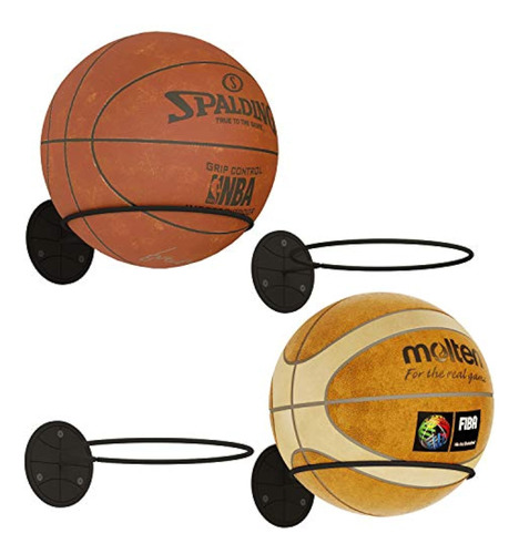 Wallniture Sporta Ball Storage Rack Wall Mounted Set Of 4,