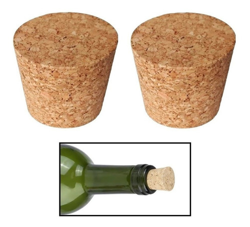 Pack X2 Corcho Para Botellas De Vino Corcho Tapon De Vino