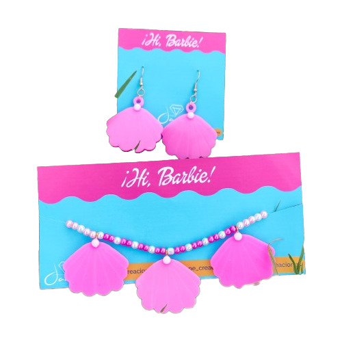 Collar Y Aretes Barbie 