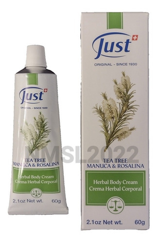 Just Crema Tea Tree 60g Vencimiento Largo 