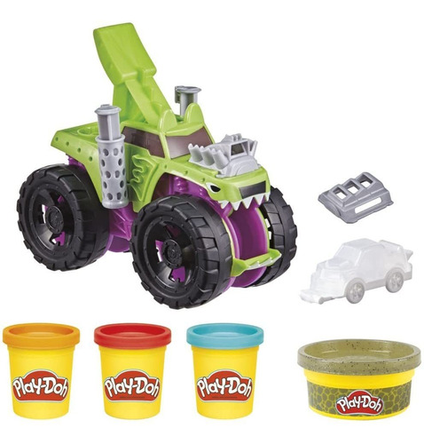 Play-doh Hot Wheels Monster Truck Camion Verde