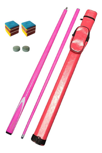 Stick De Cue De La Piscina 1/2 Articulación De Acero Rosa
