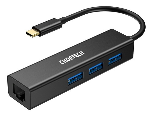 Hub Usb-c Con 3 Puertos Usb Y Un Adaptador Para Ethernet