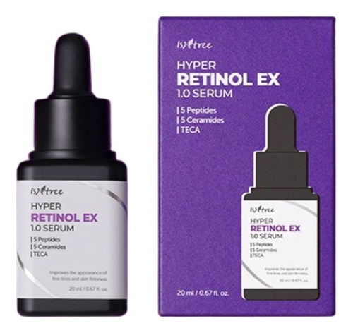 Sérum ISNTREE Hyper Retinol EX 1.0 Serum ISNTREE noche para todo tipo de piel de 20mL/57g