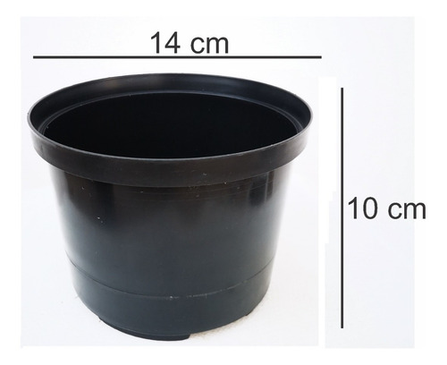 Materas Plásticas Redondas 14 Cm X 50 Unidades