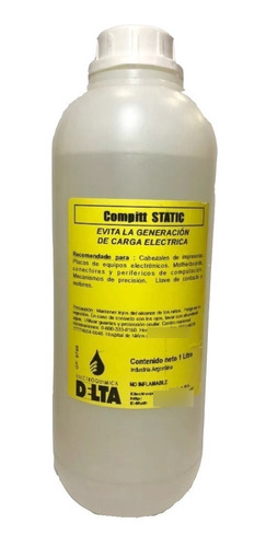 Limpiador Antiestático Limpia Antiestatica Static Delta 10 L