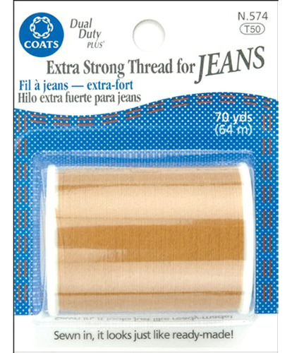 Coats & Clark N574 Hilo Extra Fuerte Para Jeans, 70 Yardas, 